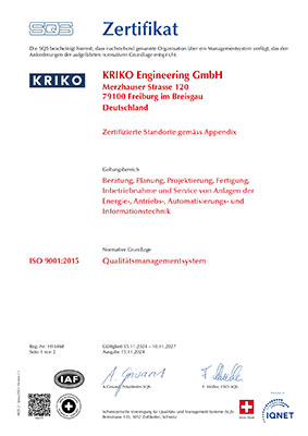 ISO 9001 Zertifikat